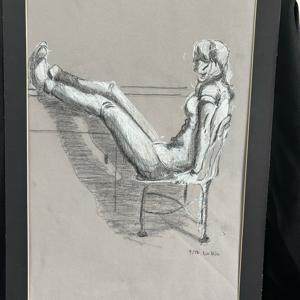 Monochrome Sketch Art Print